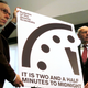 Members of the Bulletin Of The Atomic Scientists announce the updated Doomsday Clock in Washington, D.C. (Photo: The Asahi Shimbun via Getty Images)